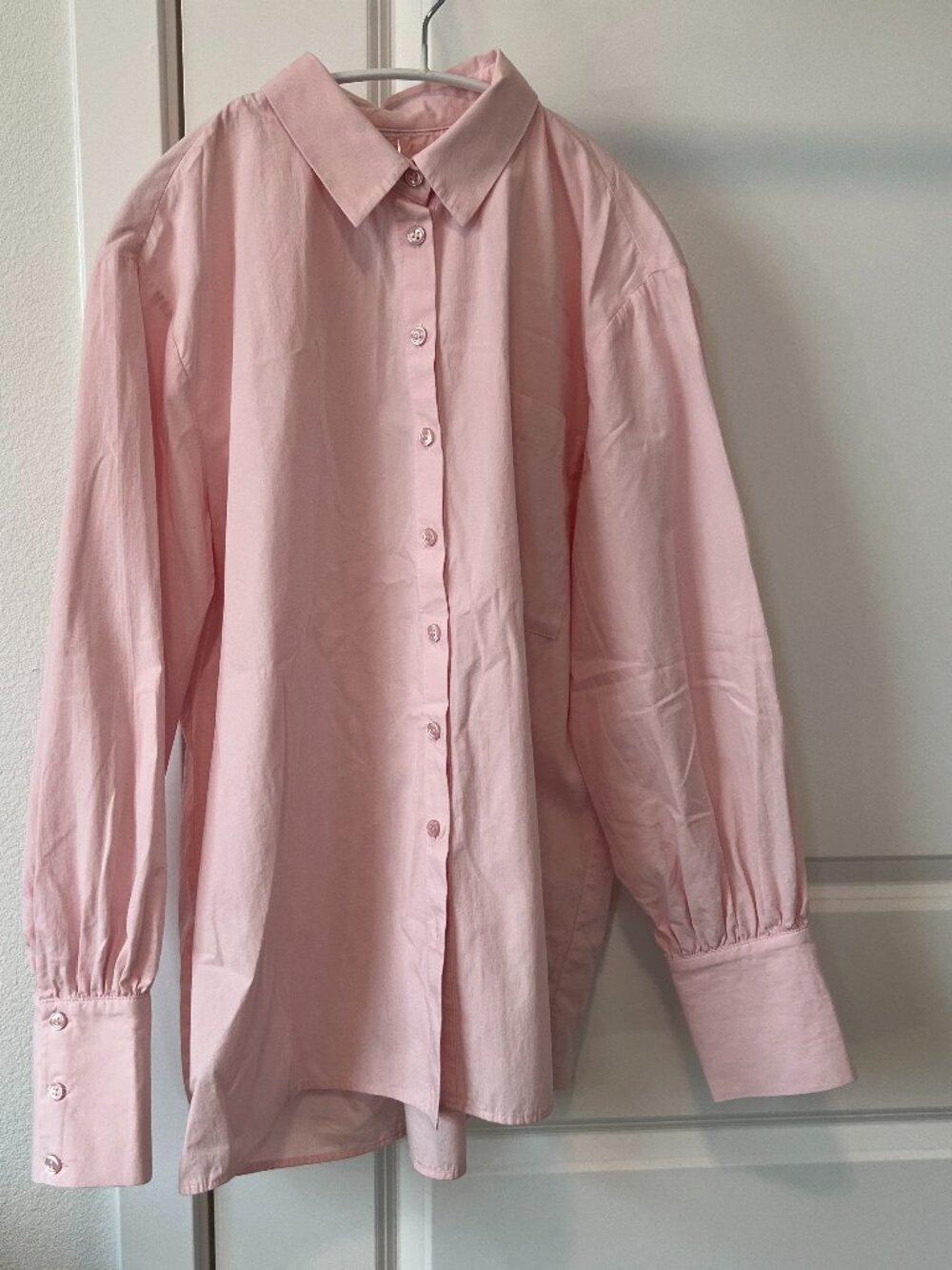 ASOS button down blouse, back cutout